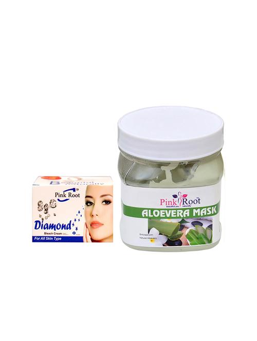 pink root aloevera mask with diamond bleach - 15985563 - Very Small Image - 1
