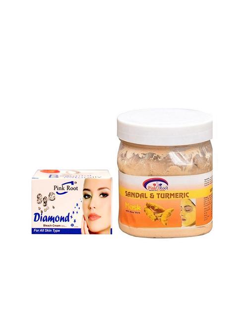 pink root sandal turmeric mask with diamond bleach - 15985606 - Very Small Image - 1