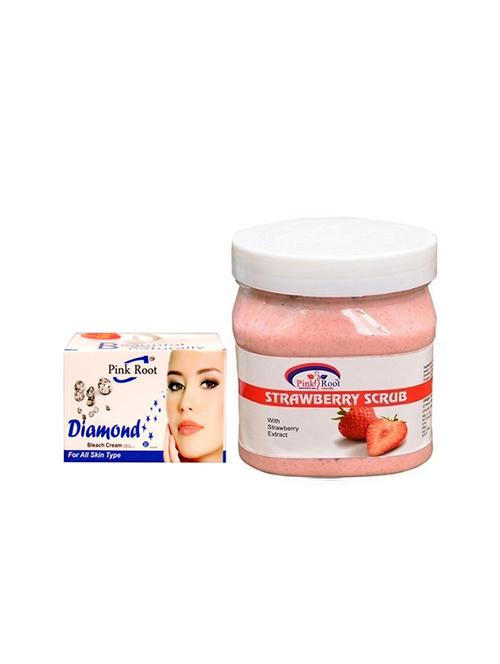 pink root strawberry scrub with diamond bleach - 15985608 - Very Small Image - 1