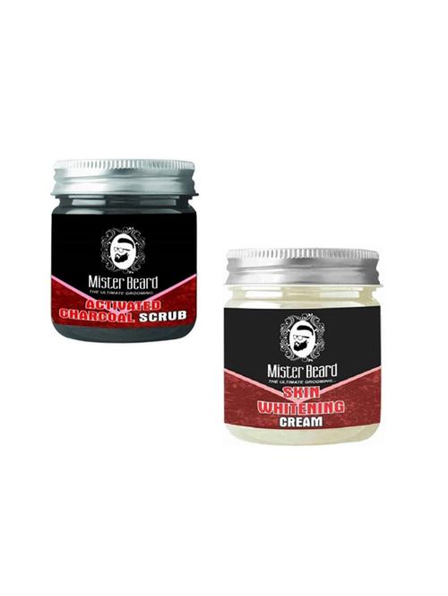 mister beard charcoal scrub with skin whitening cream - 15985885 - Very Small Image - 1