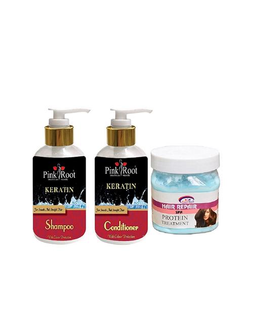 pink root kertain shampoo, conditioner with hair repair spa - 15986073 - Very Small Image - 1