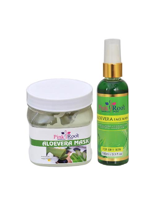pink root aloevera mask with aloevera face wash - 15986197 - Very Small Image - 1