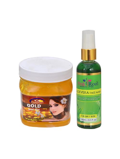 pink root gold gel with aloevera face wash - 15986227 - Very Small Image - 1