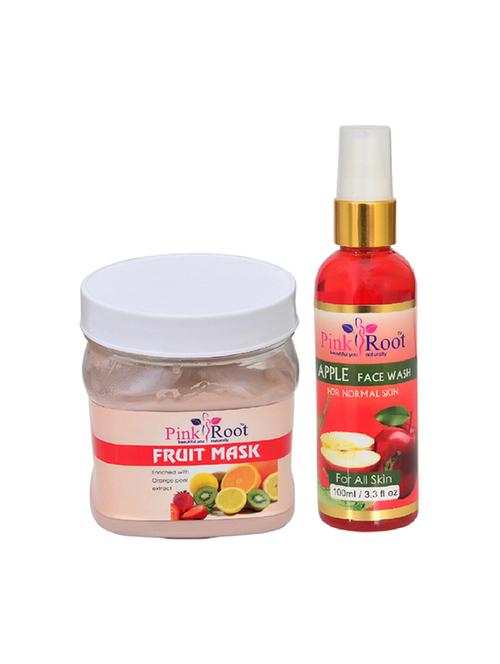 pink root fruit mask with apple face wash - 15986280 - Very Small Image - 1