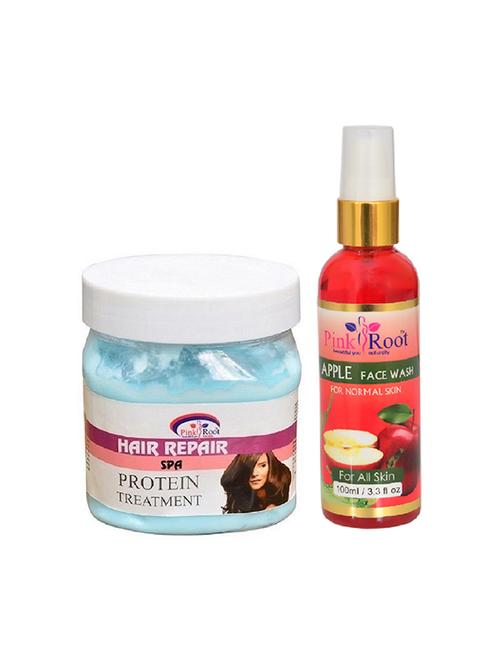 pink root hair spa cream with apple face wash - 15986288 - Very Small Image - 1