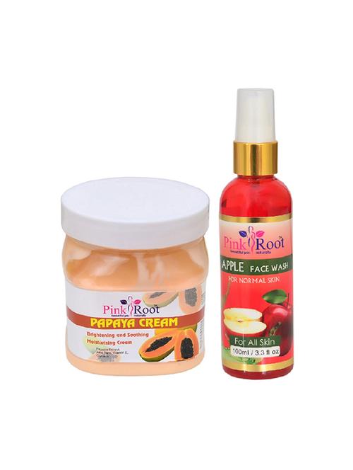 pink root papaya cream with apple face wash - 15986294 - Very Small Image - 1