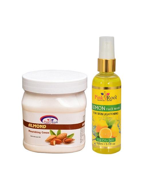 pink root almond cream with lemon face wash - 15986308 - Very Small Image - 1