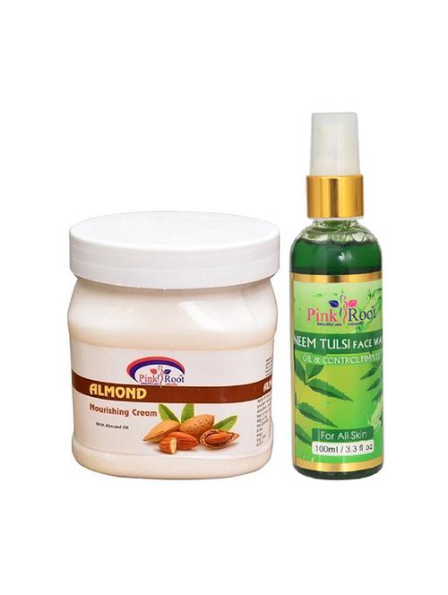 pink root almond cream with neem face wash - 15986365 - Very Small Image - 1