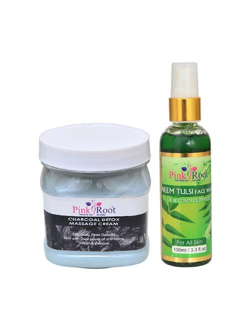 pink root charcoal cream with neem face wash - 15986373 - Very Small Image - 1