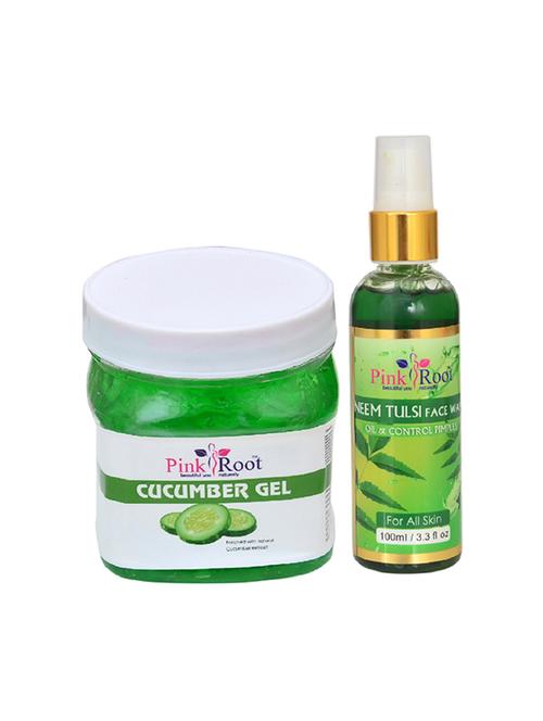 pink root cucumber gel with neem face wash - 15986381 - Very Small Image - 1