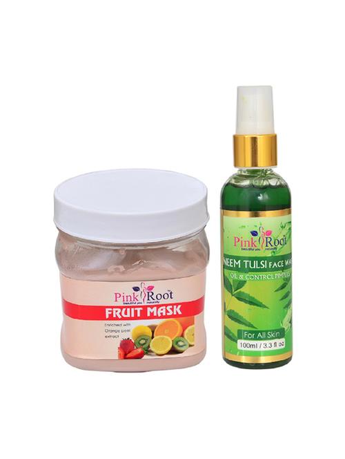 pink root fruit mask with neem face wash - 15986394 - Very Small Image - 1