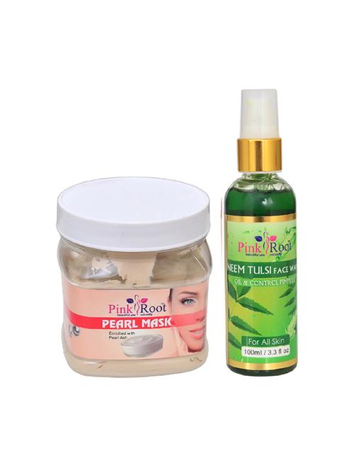 pink root pearl mask with neem face wash - 15986414 - Very Small Image - 1