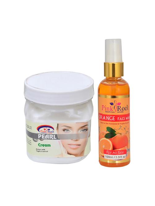 pink root pearl cream with orange face wash - 15986469 - Very Small Image - 1