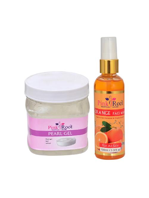 pink root pearl gel with orange face wash - 15986470 - Very Small Image - 1
