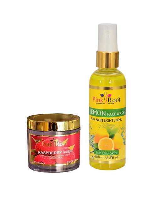 pink root raspberry scrub with lemon face wash - 15986703 - Very Small Image - 1