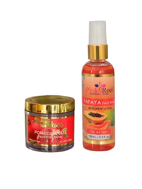 pink root pomegranate butter cream with papaya face wash - 15986799 - Very Small Image - 1