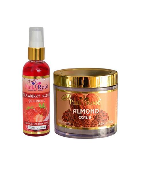 pink root strawberry face wash with almond scrub - 15986844 - Very Small Image - 1
