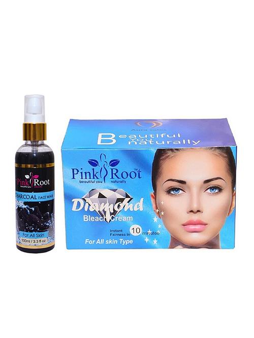 pink root charcoal face wash with diamond bleach - 15986873 - Very Small Image - 1