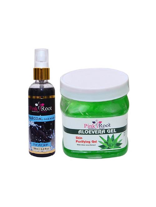 pink root charcoal face wash with aloevera gel - 15986920 - Very Small Image - 1