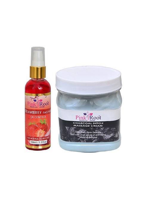 pink root strawberry face wash with charcoal cream - 15986948 - Very Small Image - 1