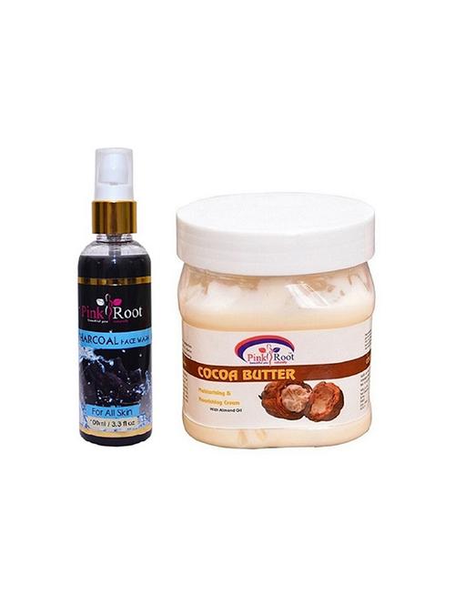 pink root charcoal face wash with cocoa butter cream - 15986967 - Very Small Image - 1