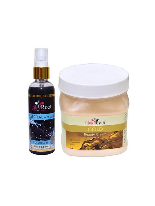 pink root charcoal face wash with gold cream - 15987050 - Very Small Image - 1