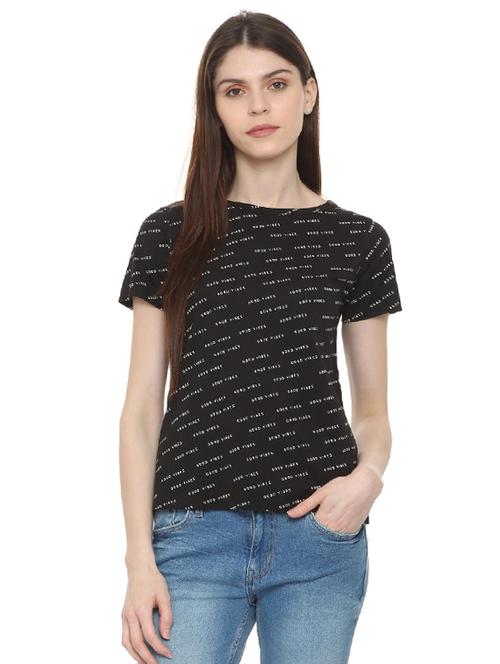 short sleeved quirky texte tee - 15988200 - Very Small Image - 1