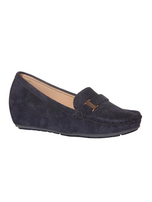 navy suede slip on casual shoes - 15988451 - Very Small Image - 1