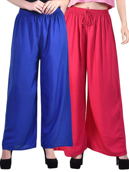 set of 2 solid palazzos - 15989220 - Very Small Image - 1