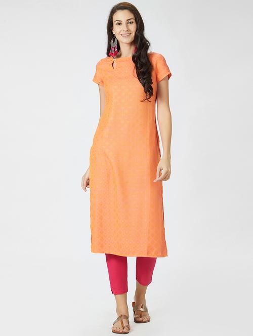 key hole straight kurta - 15990230 - Very Small Image - 1
