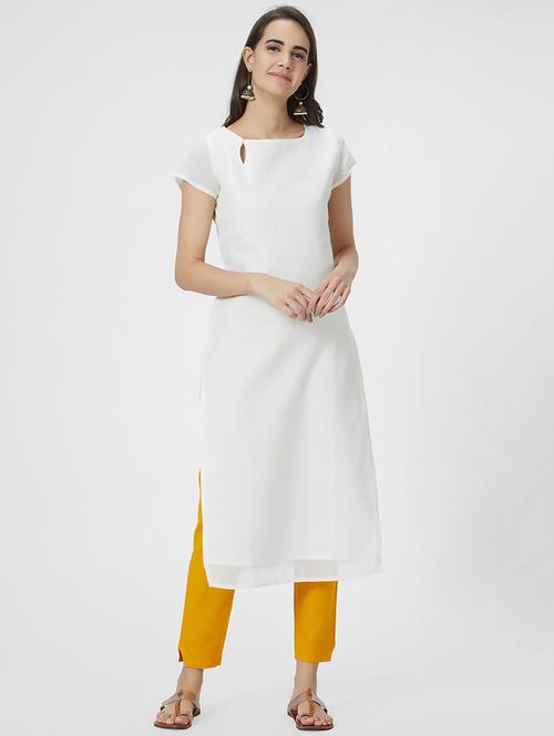 key hole straight kurta - 15990287 - Very Small Image - 1