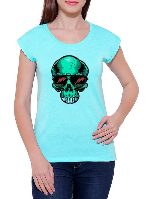 cap sleeved graphic print tee - 15996629 - Very Small Image - 1