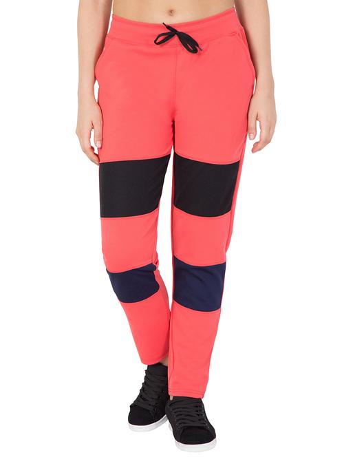 drawstring waist color block track pant - 15996822 - Very Small Image - 1