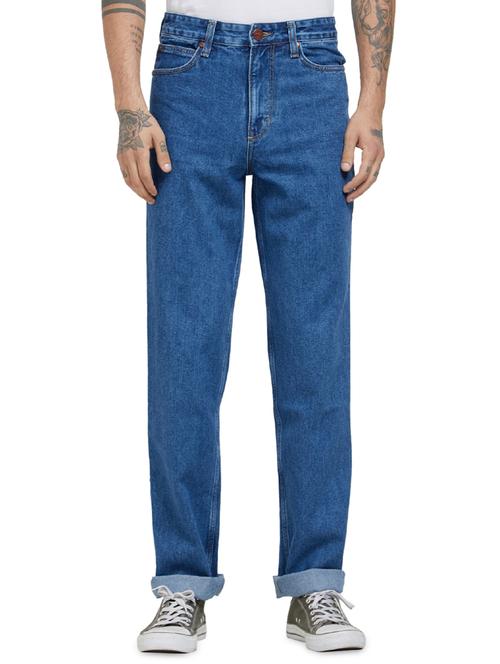 blue cotton plain jeans - 15996942 - Very Small Image - 1