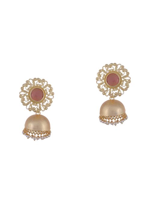 silver metal jhumka earring - 15997092 - Very Small Image - 1
