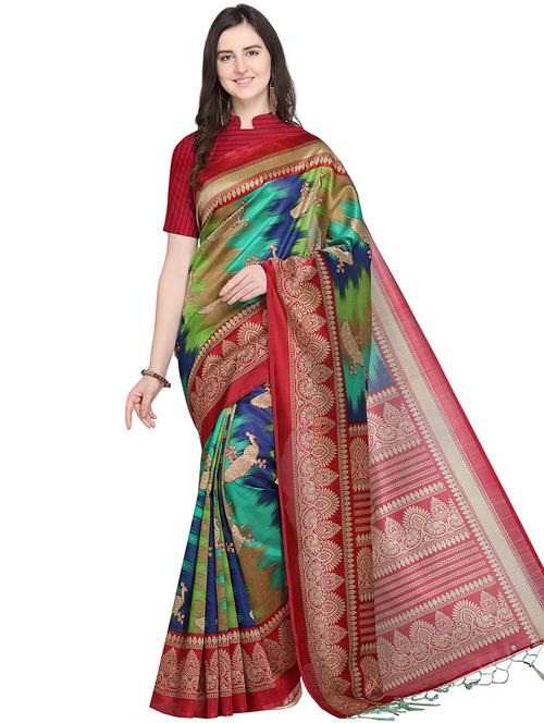 conversational mysore silk saree with blouse - 15998168 - Very Small Image - 1