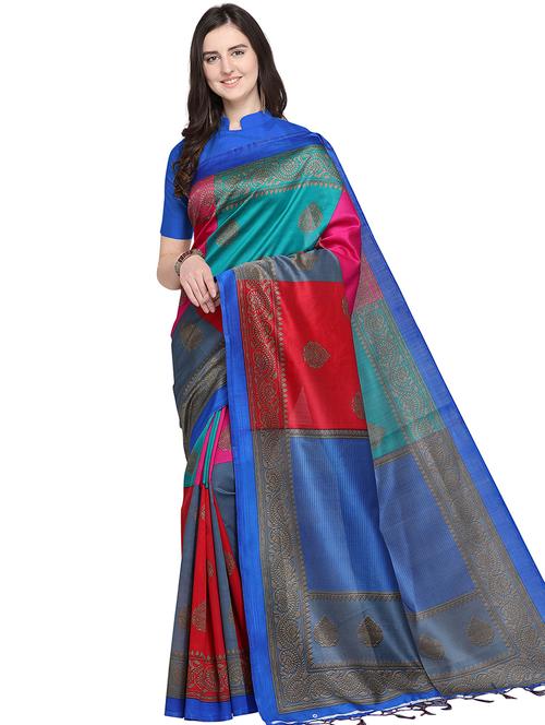 ethnic motifs mysore silk saree with blouse - 15998177 - Very Small Image - 1