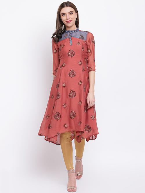 flared printed kurta - 15998327 - Very Small Image - 1