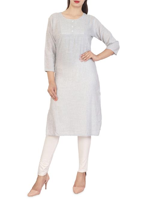 embroidered straight kurta - 15998460 - Very Small Image - 1