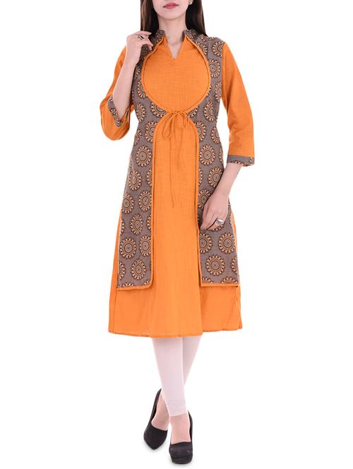 printed a-line kurta - 15998462 - Very Small Image - 1