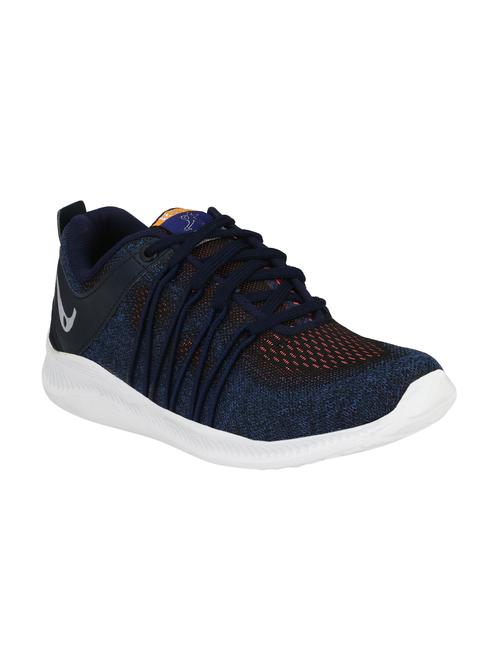 navy fabric sport shoes - 15998755 - Very Small Image - 1