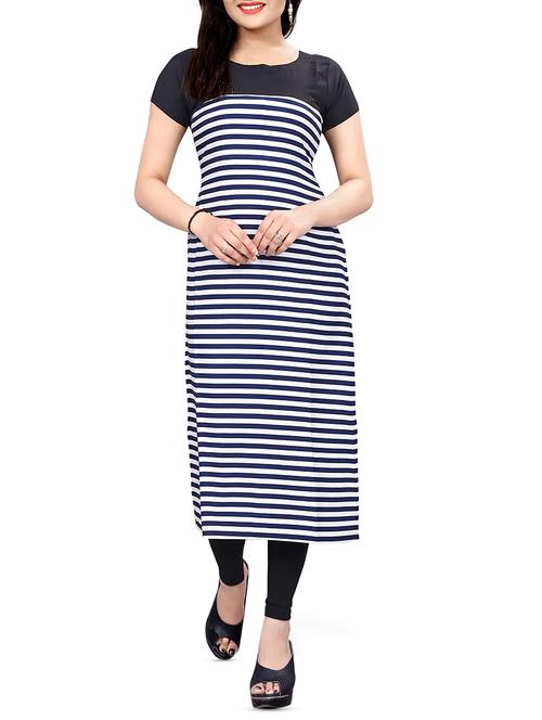 stripes straight kurta - 15998760 - Very Small Image - 1