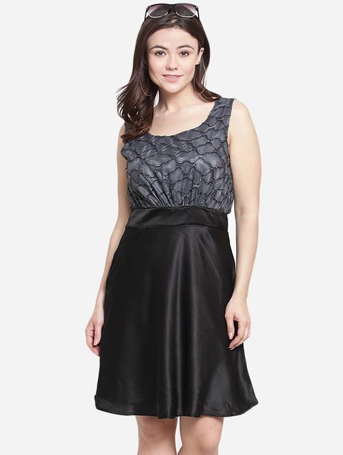 color block a-line dress - 15999050 - Very Small Image - 1