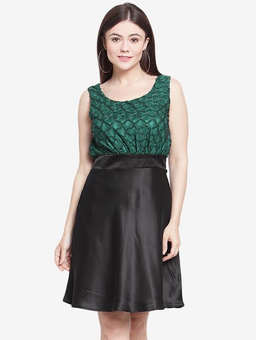 color block a-line dress - 15999052 - Very Small Image - 1