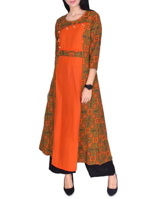 a-line printed kurta - 15999485 - Very Small Image - 1