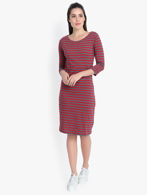 striped sheath dress - 16000616 - Very Small Image - 1