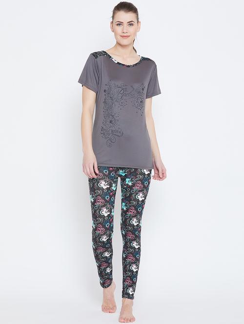 graphic print nightwear set - 16001295 - Very Small Image - 1