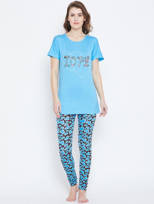 graphic print nightwear set - 16001308 - Very Small Image - 1