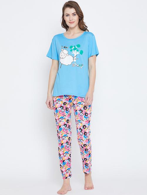graphic print nightwear set - 16001321 - Very Small Image - 1