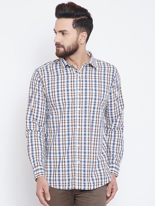 multicolor checkered casual shirt - 16001891 - Very Small Image - 1